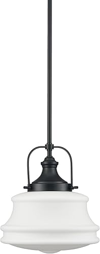 DEYNITE Lámparas colgantes industriales de la escuela negra que cuelga la luz ajustable para la isla de la cocina