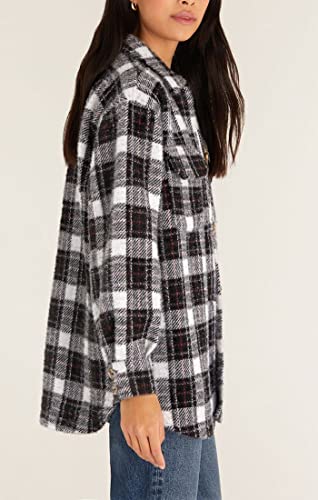 Z SUPPLY Plaid Tucker Jacket In White ZJ2146234