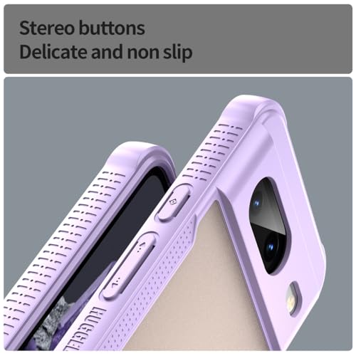 Coque Pixel 8 Google8 GKWS6 G9BQD violette rigide antidérapante - 3