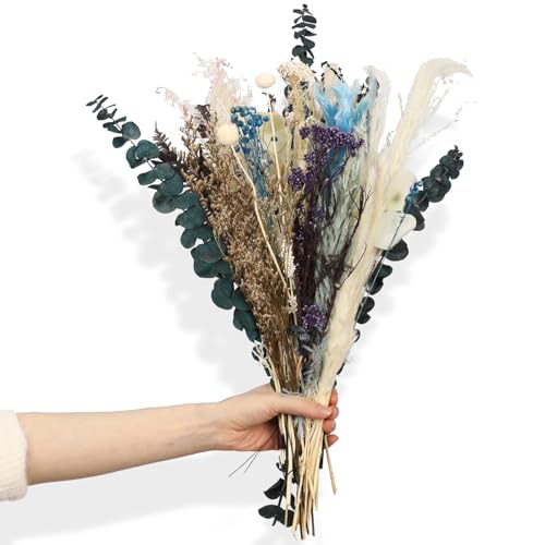 Centro de mesa Boho con ramo de flores secas miniatura 1