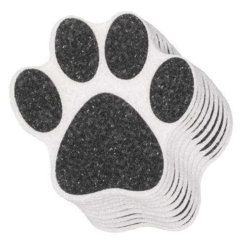 Gogogmee 20Pcs Non Slip Paw Print Shower Stickers for Bathroom Accessories Cute Cat Dog Floor Decals Slip Resistant Bathtub Stickers for Kitchen and Bathroom Safety