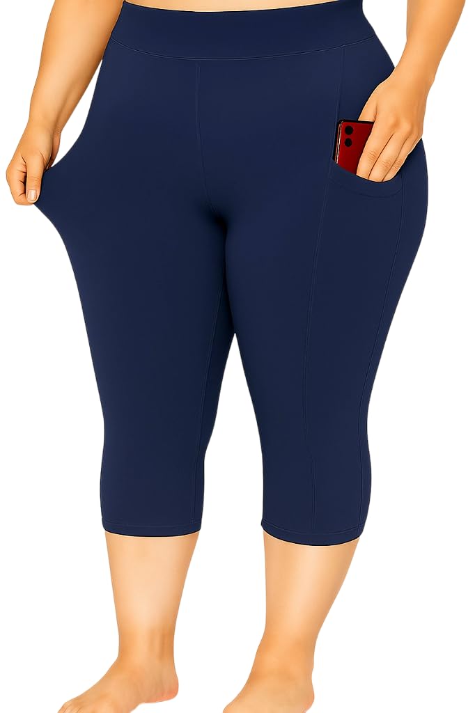 Women's Reg/Plus Size Pocket Capri - Stretch Fit-picture-49