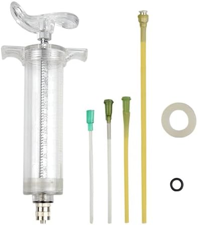 LILYS PET Young Birds Feeding Syringe,Plastic and Perspex Material,Used for Feeding Milk for Young Birds or Feeding Medicine for Sick Birds (50ml and 2+2.5+3mm Hose) …