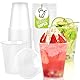 360 ml Slushie Becher 50 Stück Trinkgläser Partybecher Cola Gläser 0,36L Bruchsichere Biergläser Slush Ice Eisbecher Weingläser Weizenbierglas Candybar Slusheis Becher Eierlikör Cocktailgläser Fasnet