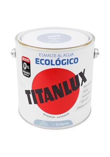 Titanlux Esmalte Al Agua Titanlux Ecológico Brillante 2, 5 L, 509 Gris Perla