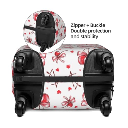 Luggage Cover - Bow Cherry Print Travel Suitcase Covers For Luggage, High Elasticity Suit Case Cover Protector Fits 18-32 Inch3