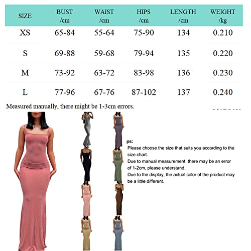 Women's Sensual Casual Maxi Dress, Sleeveless Backless Fitted Style, Brown-1, S - Image 5