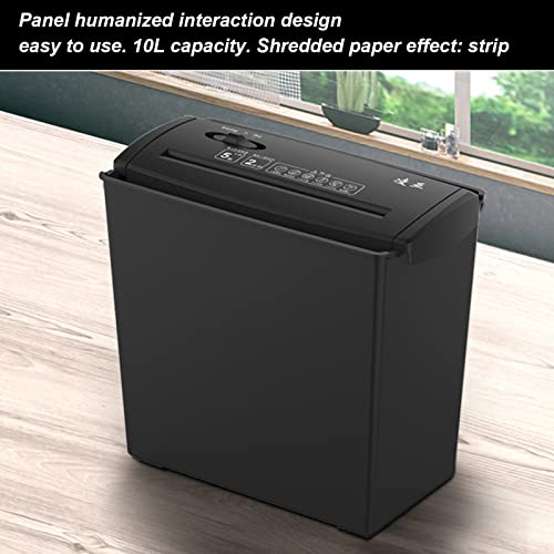 Destruidor de Papel Elétrico, Capacidade de 10L 220-240V Alimentação Automática Triturador Tira Conf