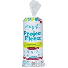 Fairfield VFW81B Poly-Fil Project Fleece Polyester Batting, 81" x 96", White