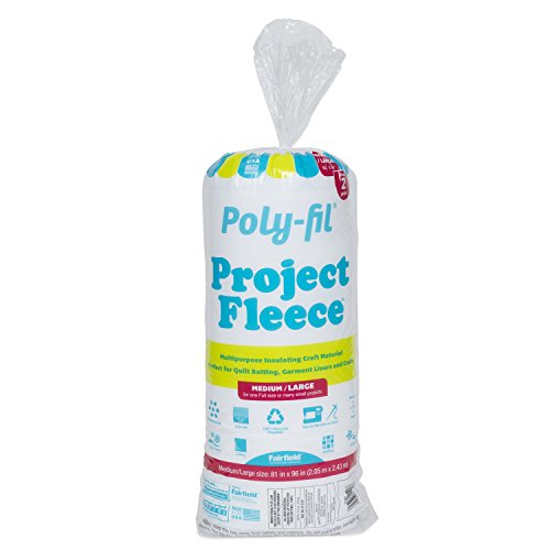 Fairfield VFW81B Poly-Fil Project Fleece Polyester Batting, 81