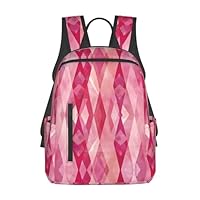 WXYBMDP Diamond Pattern Print Women Travel Backpack Purse Casual Daypack Laptop bag for Work,Business,Travel