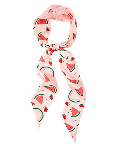 GERINLY Watermelon Slim Neck Scarf Belt for Summer...