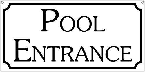Traffic Signs 12x16 Pool Entrance Hotel House Waterpark Beach bar Tin Metal Outdoor Decor Safety Sign by LoMall