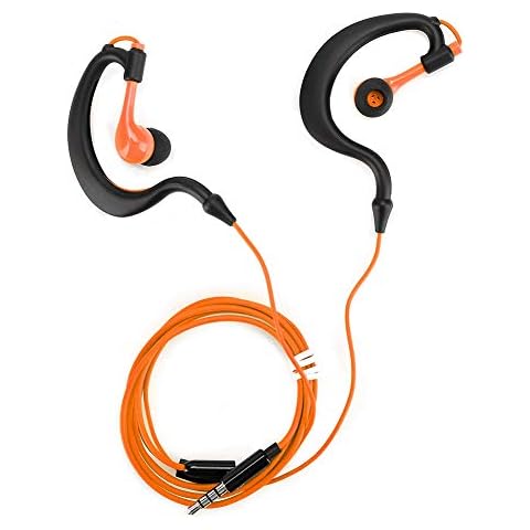 Sports Headphones Wired Earbuds with Microphone, Over Ear Hook Earphones Sweatproof in Ear Running Exercise Workout Gym Ear Buds,for Fitness/Park,etc Cover