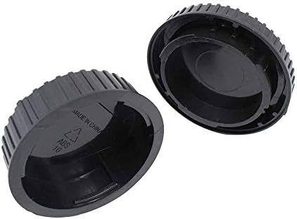 Front Body Cap and Rear Lens Cap Cover for Nikon D7500 D7200 D7100 D7000 D5600 D5300 D5200 D5100 D3500 D3400 D3300 D3200 D3100 D850 D810 D800 D750 D600 D90 D80 More Nikon F Mount DSLR and Lens