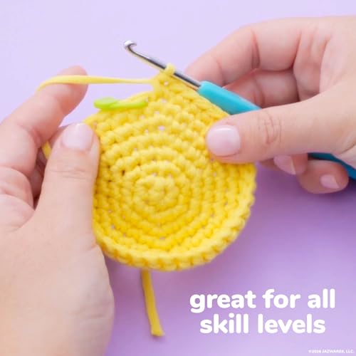 Image of Original Squishmallows Crochet Kit - Sunny Bag Charm, Bumblebee Crochet Kit for Beginners with Yarn, Starter Hooks, Step-by-Step Tutorials, DIY Craft, Great Teen Gifts