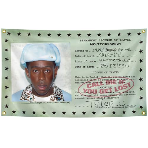 Hip Hop Rap Artist Tapestry 3x5 Feet Call Me If You Get Lost Album Cover Poster University Dormitory, Male Cave, Bedroom, Fan Collection