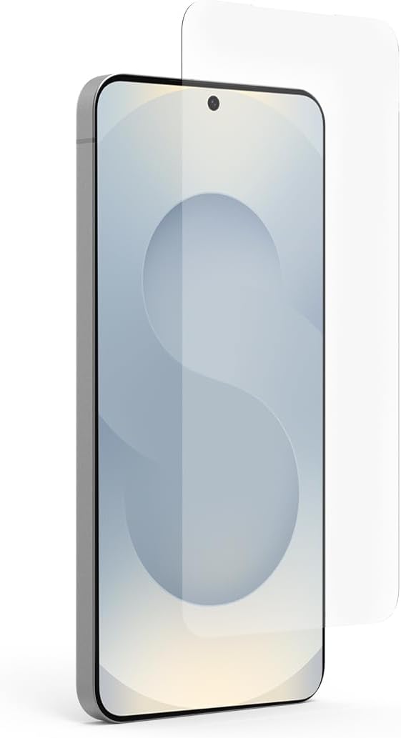 PureGear Maximum Clarity HD Tempered Glass Screen Protector for Samsung Galaxy S25 (2025), Fingerprint Sensor Compatibility, Case Friendly Fit, Lifetime Replacement (Self Alignment Installation Tray included)