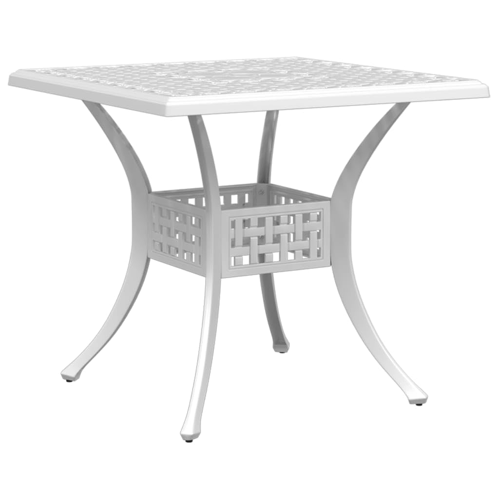 Table de jardin en fonte d'aluminium résistante à la corrosion pour extérieur