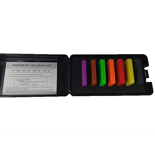 Cnyst Hardness Test Block Kit Type A Durometer Block Kits Of Hard Rubber Plastics With 7 Color #TOP5