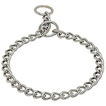 Dog Trust Heavy Duty Chrome Metal Strong Layer Dog Choke Chain -24 Inch (Pet Neckless)