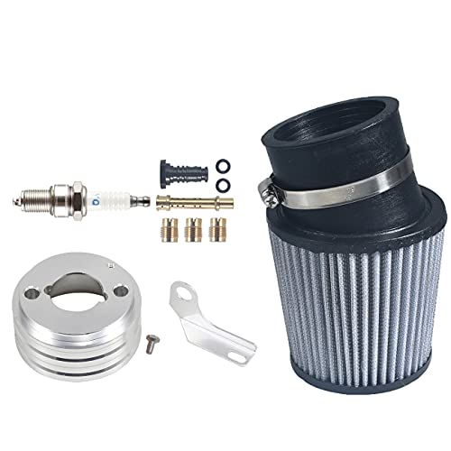 Daliamo 62mm Inlet Air Filter With Adapter 5 Jet Kit For Predator 212cc Engine Racing Go Kart Cart Mini Bike Daliamo 62mm Inlet Air Filter With Adapter 5 Jet Kit For Predator 212cc Engine Racing Go Kart Cart Mini Bike