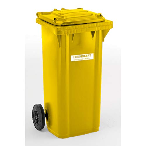 EUROKRAFT | pro | Poubelle en plastique conforme DIN EN 840 | capacité 120 l | l x h x p 505 x 1005 x 555 mm | anthracite – vue 5