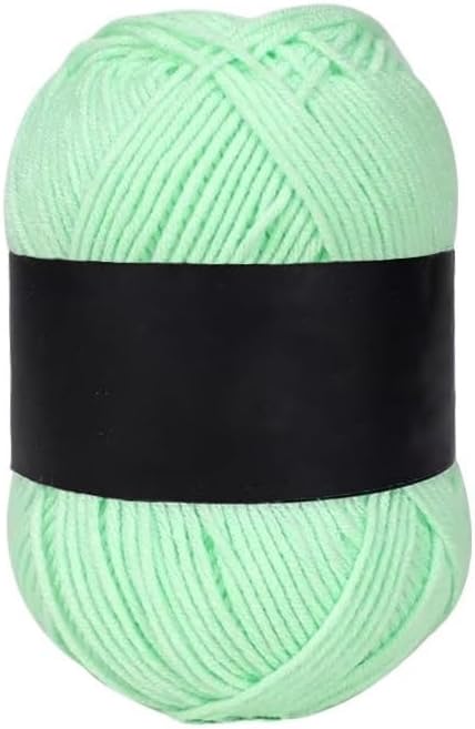 5 Rolls 2.5mm 4 Ply Cotton Blend Yarn for Crocheting Hand Craft(15)