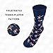 feetopia Socks with Frustrated Tennis Player Design, Funny Tennis Socks, 1 Pair per Pack - Size 8-13