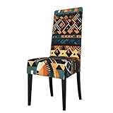 Fonctionnalité et protection : cette housse de chaise à texture ethnique tribale africaine protège vos chaises contre les rayures, les taches et les dommages causés par les enfants ou les animaux domestiques. C'est le moyen idéal pour rafraîchir votre salle à manger tout en protégeant vos meubles