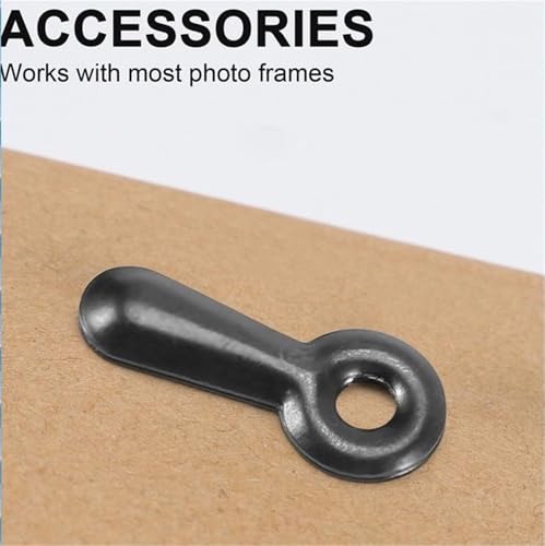 Image of Picture Frame Backing Clips 500 Picture Turn Button Fasteners Photo Frame Hardware with 500 Screws for Hanging Photos, Pictures, Drawings