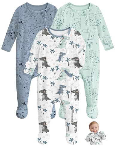 Unnivoll Baby Sleepers 100% Organic Cotton Baby Pajamas Boys Girls Clothes