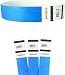 Goldistock Original Series - 3/4 Tyvek Wristbands Horizon Neon Blue 200 Count - Event Identification Bands (Paper - Like Texture)