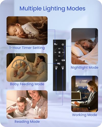 Image of Dimmable Blue Floor Lamp for Living Room with Remote and Foot Switch, Corner Floor Lamp for Bedroom, 64.4 inch Standing Tall Lamp, 10W 900LM Bulb Included, 3000K-6500K, Linen Shade, FCC Listed U06LD05W1
