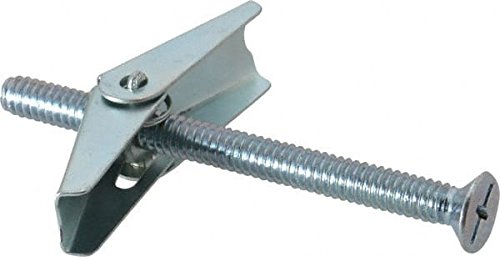 1/4-20 x 3 Toggle Bolts with Wing Nut, Flat Head, Combo (Phil/Slot) - Zinc Plated Steel (Quantity: 100 pcs)