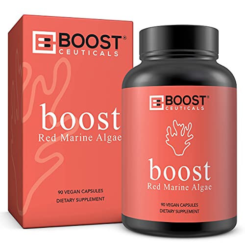 Boostceuticals Anti Ageing Healthy Skin Bundle 1 Red Algae Vitamin E Complex Reishi Mushroom No Stearates No Additives Vegan – Non-Gmo Supplements (3 Bottles) #TOP1