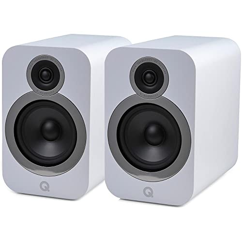 Q Acoustics 3030i Blanc Enceintes Bibliothèques (la Paire) - Les Beatles, Paul McCartney, John Lennon, RIngo Starr, George Harrison Q Acoustics 3030i Blanc Enceintes Bibliothèques (la Paire)