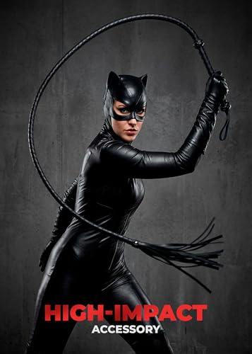 BROSAG Riding Whip for Equestrian Sport, Faux Leather Horse Whip for Dressage 59\" Long Accessory for Horse Sport, Black - Thumbnail 4