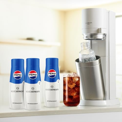 SodaStream Sirup 3x Pepsi Cola - 1x Flasche ergibt 9 Liter Fertiggetränk, Sekundenschnell zubereitet und immer frisch, 440 ml