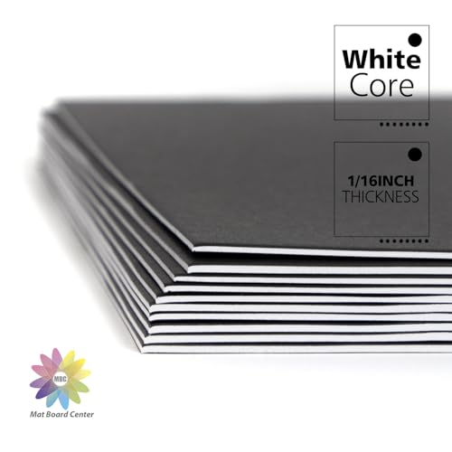 Mat Board Center, 10 Pack 18x24 Black Uncut Mat Boards/Backing Matt Boards for Crafts, Frames, Photos and More by MBC MAT BOARD CENTER - Image 4