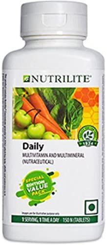 Image of Amway Nutrilite Daily, 150-Tablets Super Saver Pack, Pack of 120 N+ 30 Tablets 25% extra