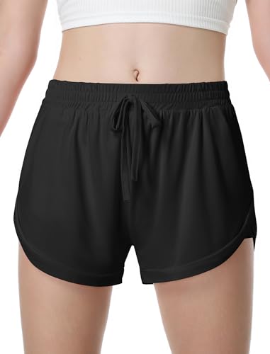 EXARUS Girls Shorts Athletic Running Sport Workout Gym Active 2 in 1 Dolphin Cheer Track Kids 6-14Y4