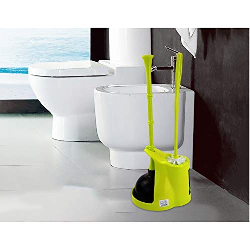 Brosse toilettes compacte avec plongeur kit combiné et support de dragage WC