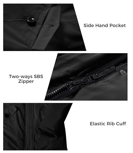 wantdo Women's Winter Coat Waterproof Puffer Jacket Thicken Parka with Fur Hood 6