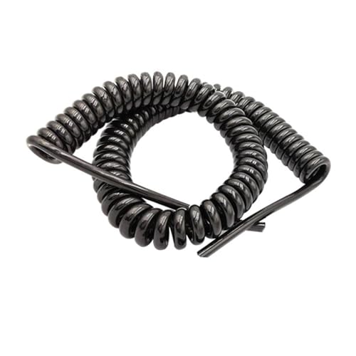 Bobina retrattile a filo elastico multicore, Cavo schermato con connettore a molla a spirale 20AWG, cavo di segnale in rame schermato a 8 conduttori(Stretch 8 Meters)