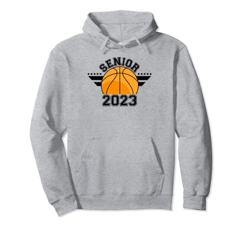 Graduación Her Him High School Senior 2023 Baloncesto divertido Sudadera con Capucha