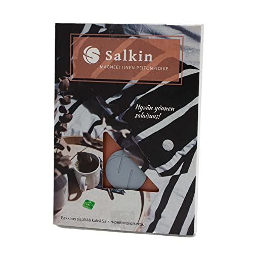 Salkin Bettdeckenhalter Magnetisch und Nadelfrei, Bettdeckenhalter 2 x 32mm ⌀, Grau - Image 6