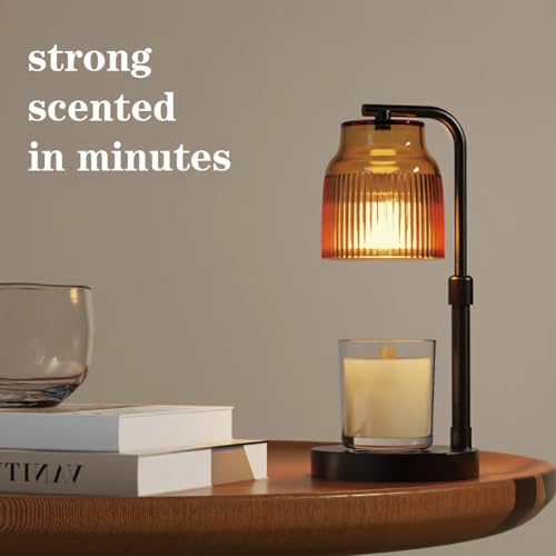 showyearn Candle Warmer Lamp with Timer Dimmer,Adjustable Height with 2 Bulbs,Birthday Gifts for Women,for Jar Candles Home Decor,Black by showyearn - Image 5
