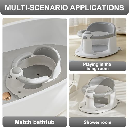 Ycxxkj Baby Bath Seat For Babies 6 Months & Up, Bath Seats For Babies Sitting Up, Non-Slip Toddler Bath Seat, Baby Bathtub Seat With Suction Cup thumb #5