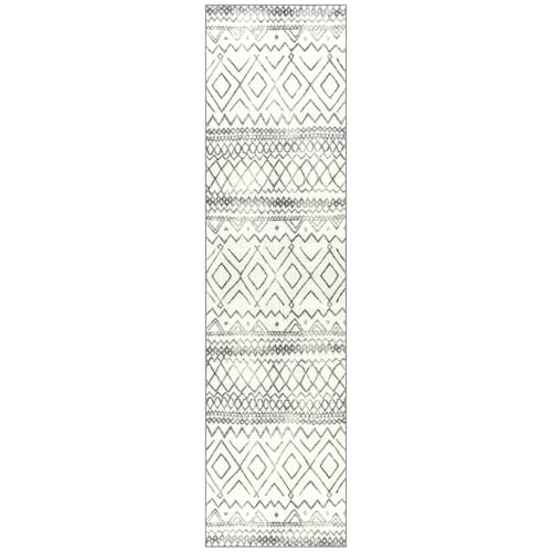 Maples Rugs Abstract Diamond Modern Distressed Non Slip Runner...